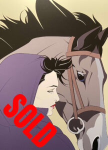 Woman with Horse | SOLD | Patrick Nagel