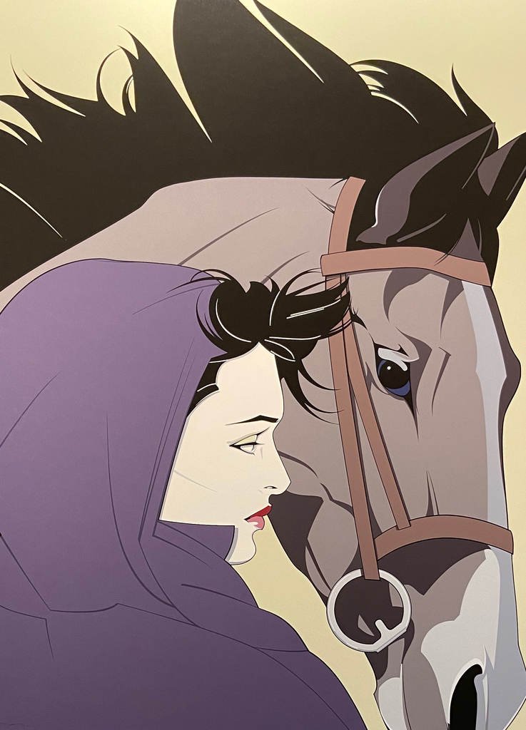 Woman with Horse | SOLD | Patrick Nagel