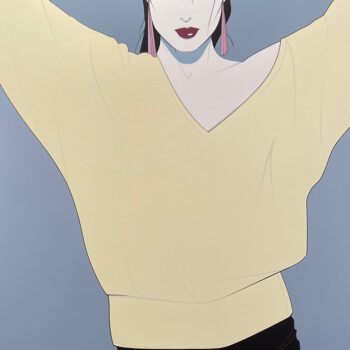 Yellow Sweater | SOLD | Patrick Nagel