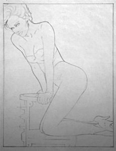 Woman on Chair Drawing | Area Arts