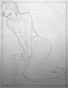 Woman on Chair Drawing | Area Arts